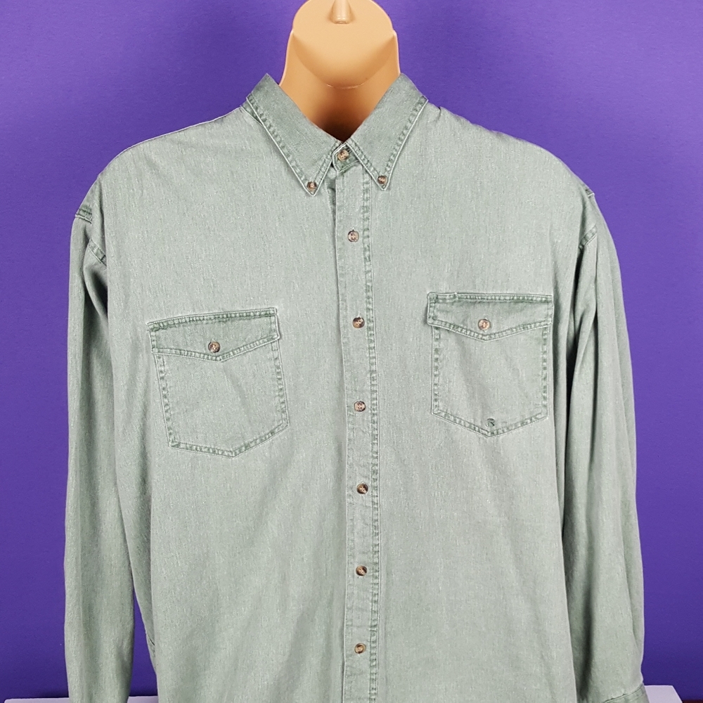 Mens long sleeve button down shirt